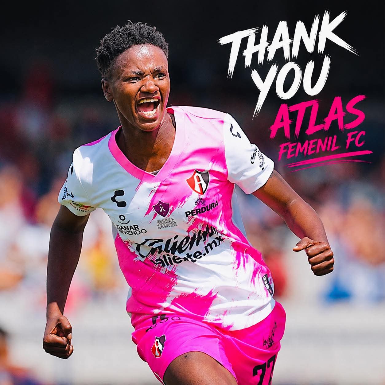 BREAKING: Nalukenge Parts Ways with Mexican Side Atlas Femenil