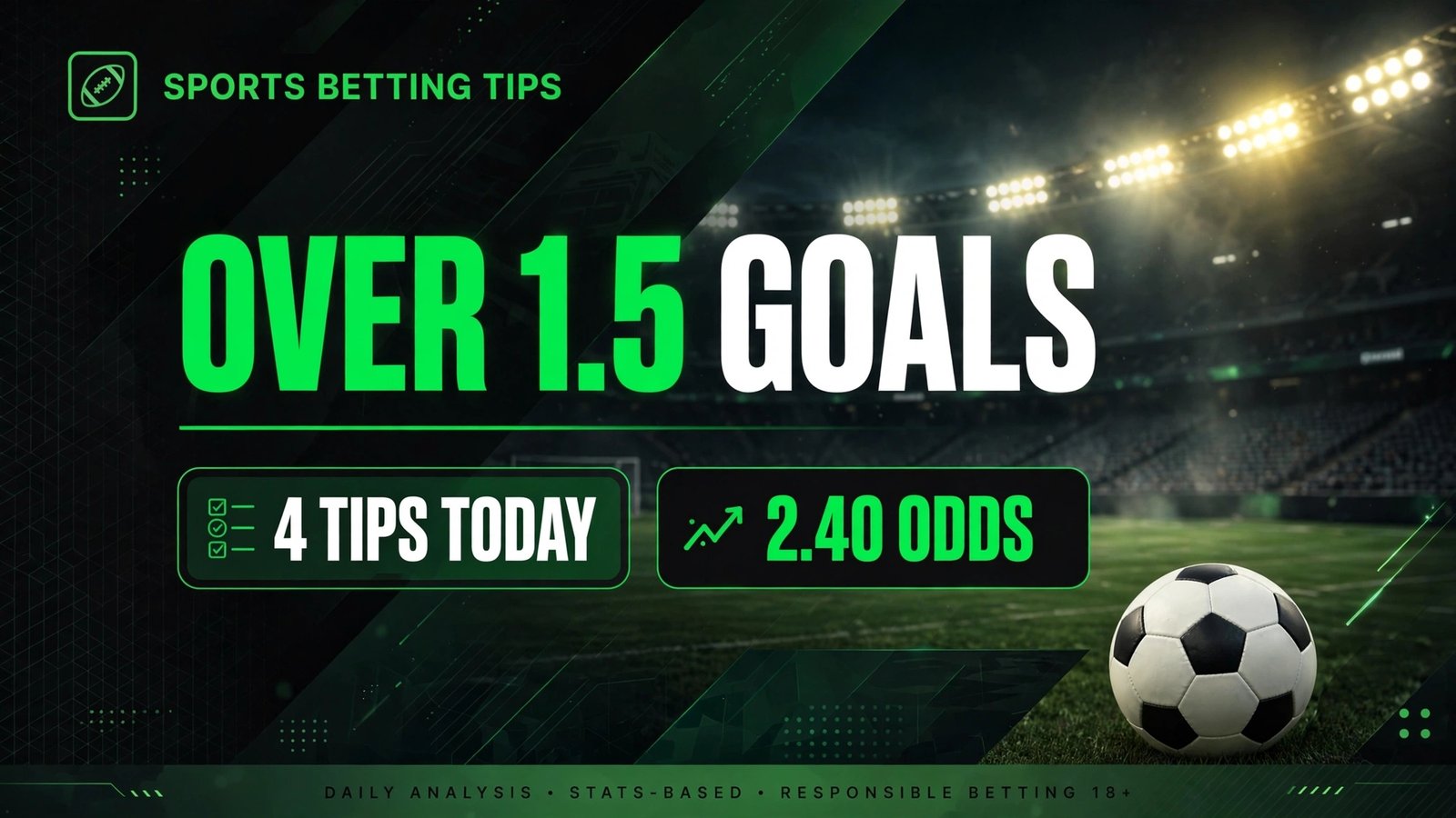 4 Over 1.5 Goals Tips Today
