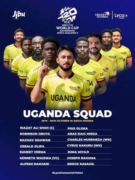 Cricket Cranes Optimistic as 14-Man Squad Targets T20 World Cup Qualifier Progress